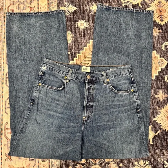 Citizens Of Humanity Annina Trouser Medium Wash High Rise Denim Jeans Size 30 - Picture 3 of 16